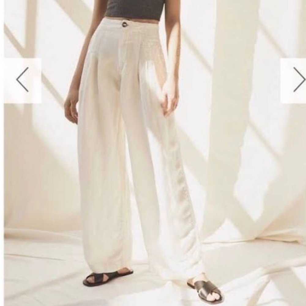Free people wide leg trousers